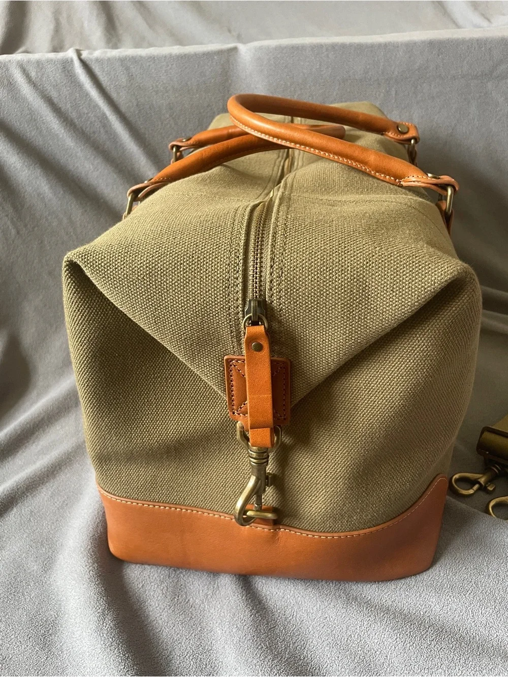 Mark & Graham Canvas and Leather Weekender Bag